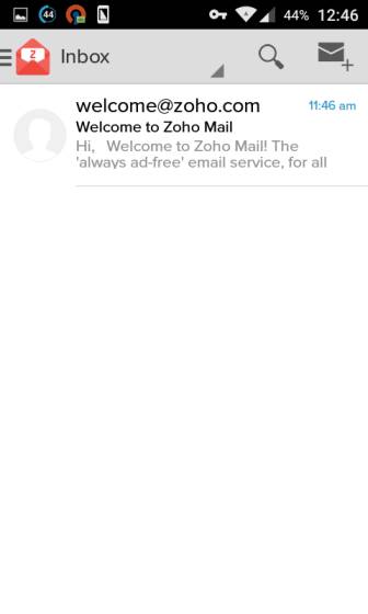 Zoho Mail Android App Zoho Mail Android App
